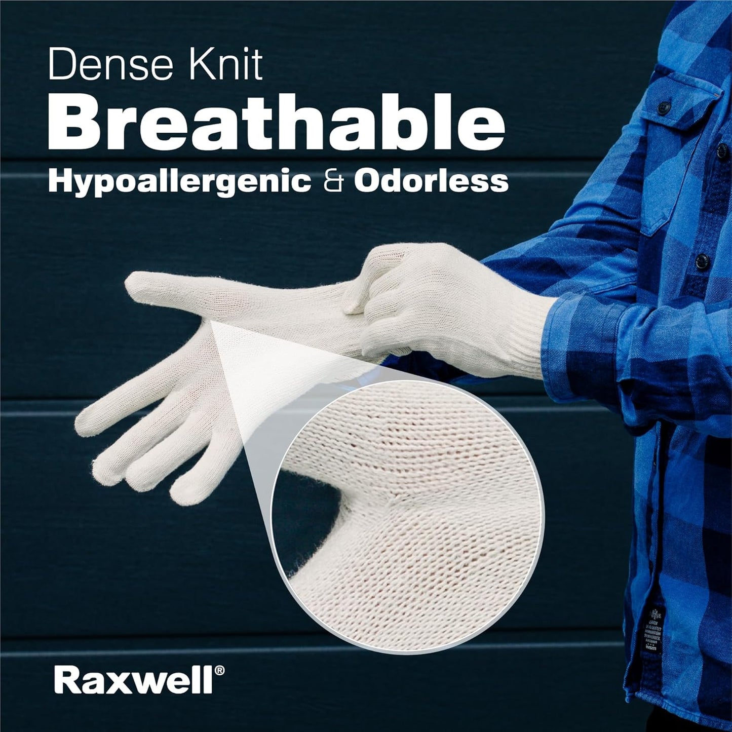 White Cotton Work Gloves - Premium Knit 12 Pairs for BBQ, Painting, Gardening | Durable Small Size