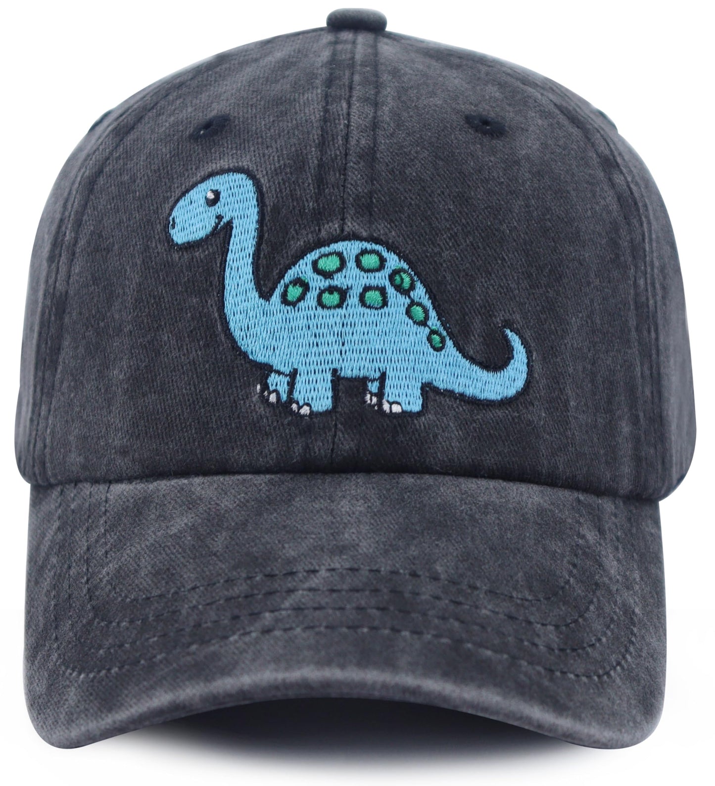 MANMESH HATT Stegosaurus Hat for Boys Girls, Cute Cotton Embroidered Dinosaur Decor Baseball Cap