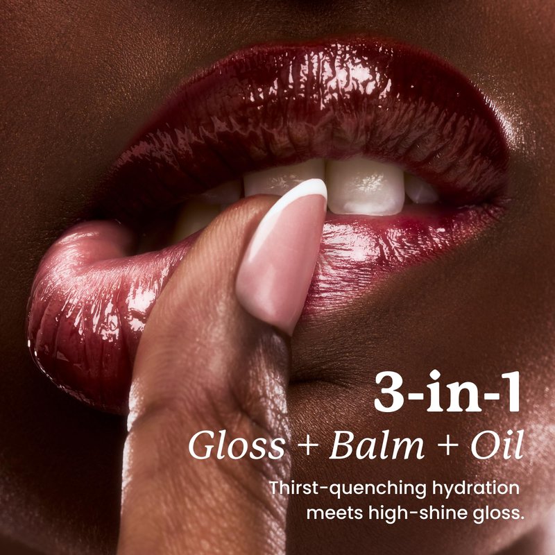 Sacheu Lip Elixir Nourishing and Hydrating Lipgloss — Moisturizing Plumping Lip Gloss Enriched with Collagen, Non-Sticky Lip Color Smooth High-Shine Finish, Vegan & Cruelty-Free, Bunny Tongue (Pink)