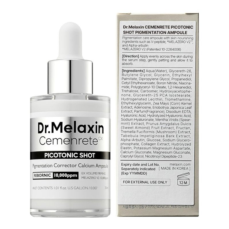 Dr. Melaxin Picotonic Shot Serum - Alpha-Arbutin & Niacinamide Dark Spot Corrector | 1.01 fl. oz. for Even Skin Tone