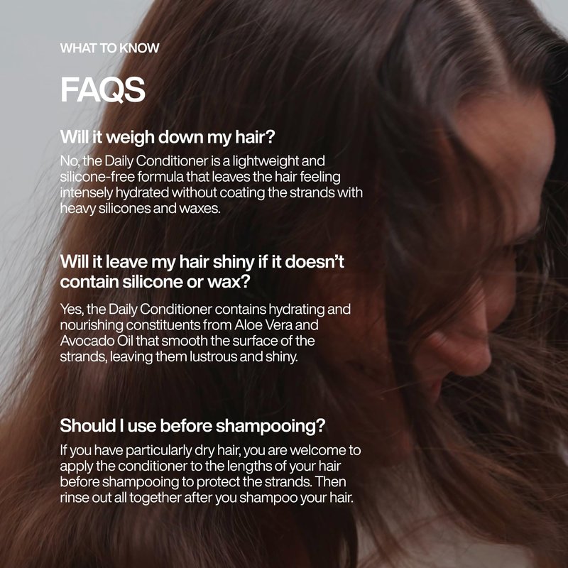Harklinikken Daily Conditioner - Repairs, Protects & Improves Manageability - Lightweight, Gentle Formula