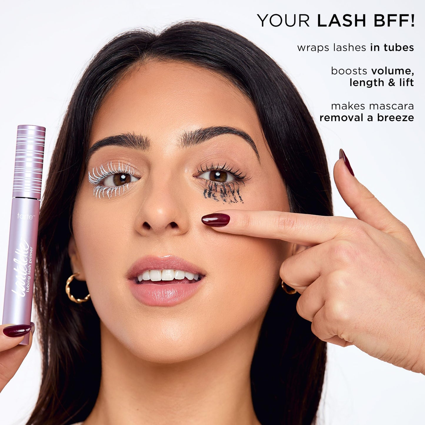 tarte tartelette tubing lash primer – Conditioning Mascara Base for Longer, Full Sizeer, Volumized & Moisturized Lashes, Infused with Hyaluronic Acid, Vegan & Cruelty-Free, full size