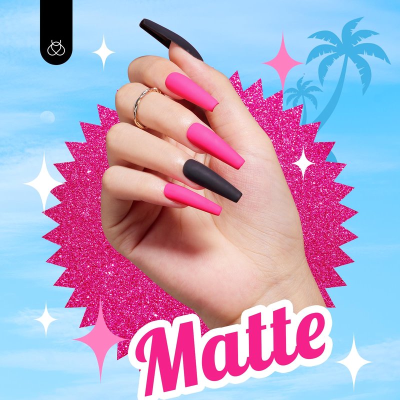 Beetles Pink Gel Nail Polish - Year 2 Kilo Hot Pink Gel Polish, 15ML/0.51Fl Oz Neon Color, Soak Off UV LED Lamp Nail Art, Long-Lasting Manicure Salon DIY Home Summer Nails