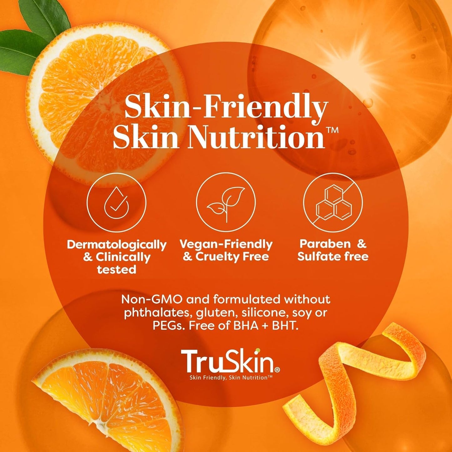 TruSkin Vitamin C Serum - Anti-Aging Face Serum with Hyaluronic Acid & Vitamin E | 1 fl oz for All Skin Types
