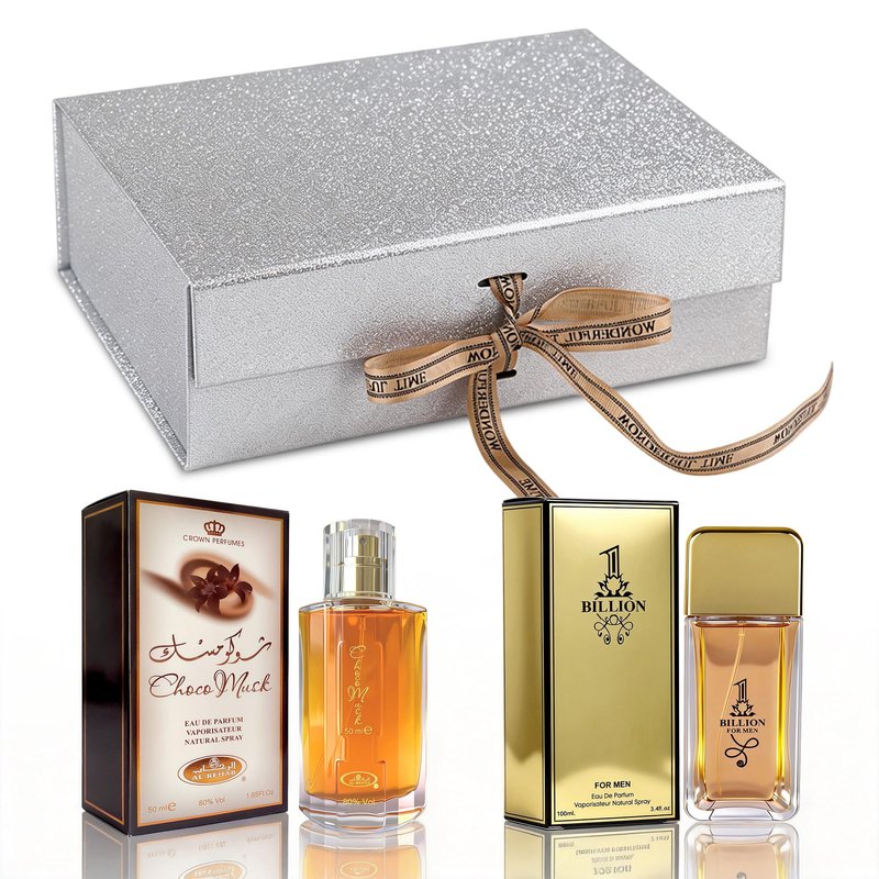 A CENTER Men's Cologne Gift Set 2 x 3.4 FL oz | Luxury Fragrance Duo with Premium Presentation Box | Perfect Valentine's Day Gift for Him
