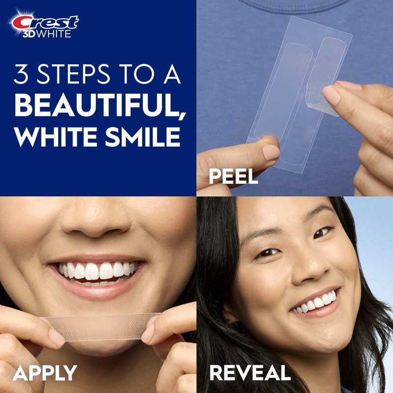 Crest 3D Whitestrips Sensitive White – Teeth Whitening Kit, 18 Treatments, Each with 1 Upper/1Lower, 36 Strips – Crest 3DWhite Teeth Whitening Strips