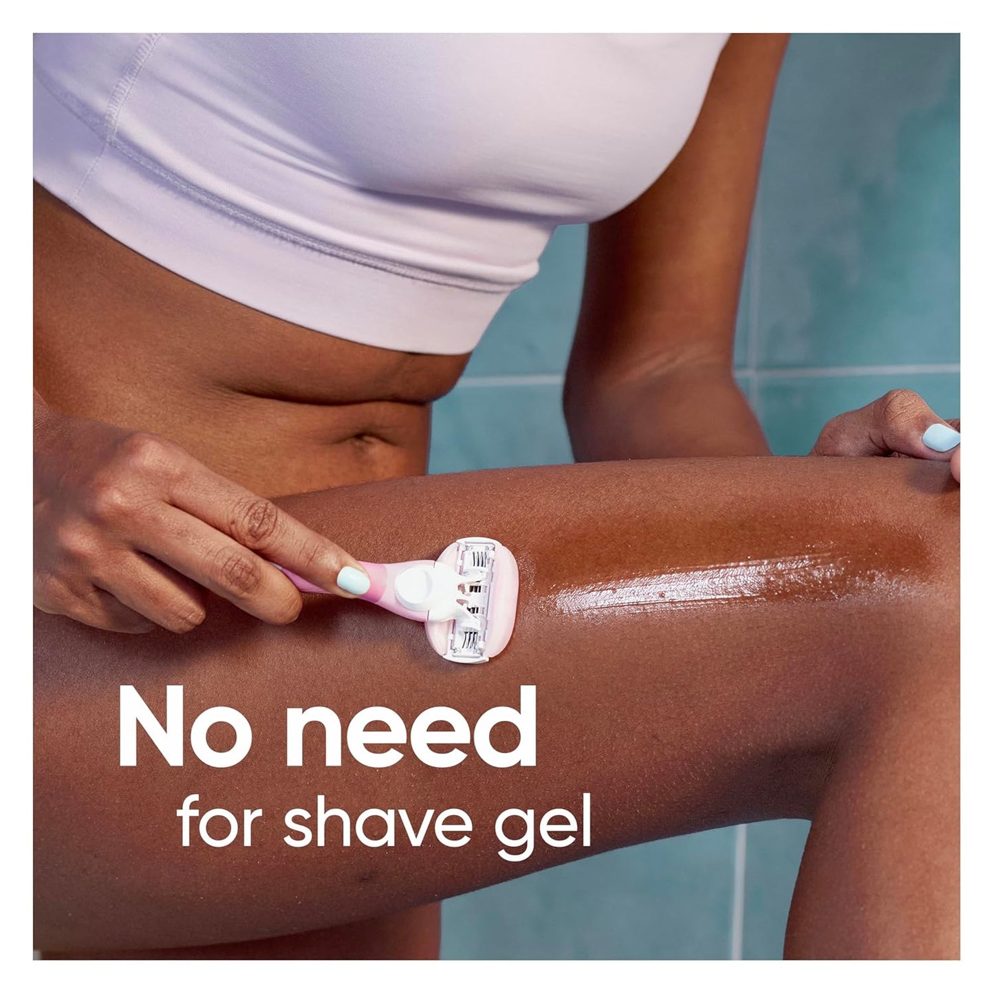 Venus ComfortGlide Women's Razor Blades - White Tea Scented with Built-In Shave Gel Bars | 8 Refills