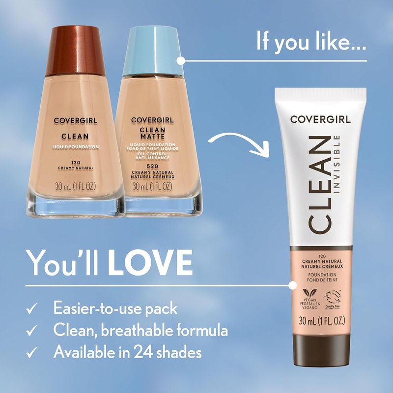CLEAN MATTE Liquid Foundation - Perfect Beige 548 | Long-Lasting, Oil-Free Formula