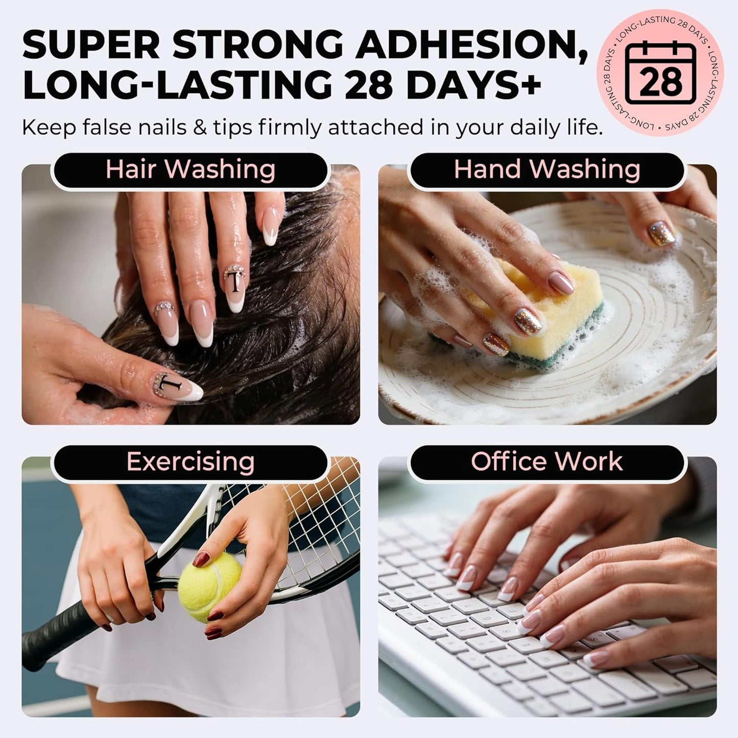 Super Strong Nail Glue for Press On Nails - Quick Drying, Long Lasting | 10g x 2 Pcs