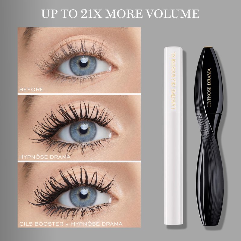Lancôme Hypnôse Drama Extreme Volumizing Mascara - Up to 17x More Volume - Up to 24HR Wear- Lengthening & Volumizing - Dramatic Lash Look - Ultra Black - Suitable for Sensitive Eyes