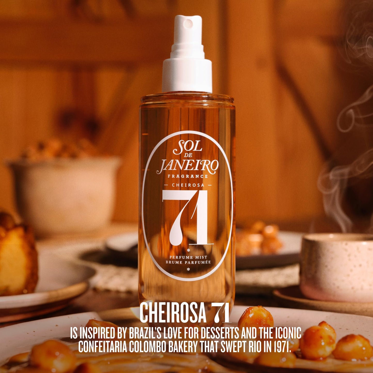 Sol de Janeiro Cheirosa Hair & Body Fragrance Mist Full Size and Travel Size Set - Home and Away Bundle - 8.1 & 3 fl oz Duo (Cheirosa 71)