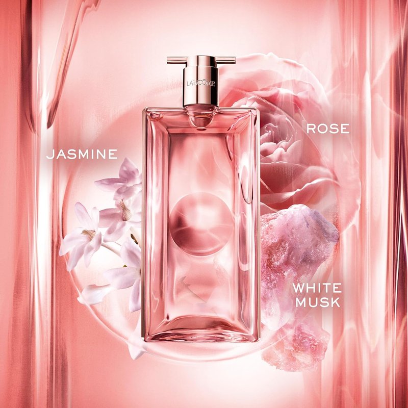 Lancôme Idôle Eau de Parfum - Long-Lasting Floral Fragrance with Bergamot, Jasmine & Vanilla - 3.4 oz
