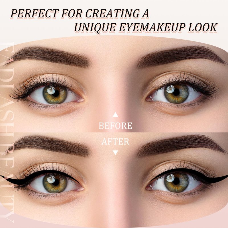Eyeliner Liquid Eyeliner with Fine Brush for Smooth Application, Waterproof & Smudge-Proof Eye Liner, Long-Lasting Makeup, Highly Pigmented Black Eyeliner Pencil, Cruelty-Free & Vegan, 0.6ml