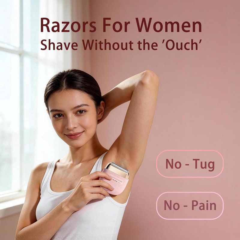 Skiennix Electric Razor for Women - Cordless Rechargeable Foil Shaver & Precision Body Trimmer | Travel-Friendly & Versatile