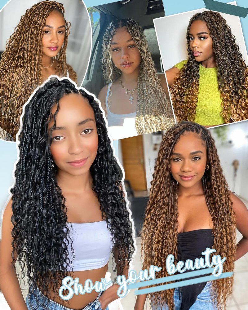 Flagship Human Braiding Hair for Boho Braids,Human Braiding Hair 16inch 100g Deep Wave Human Hair 2 Bundles