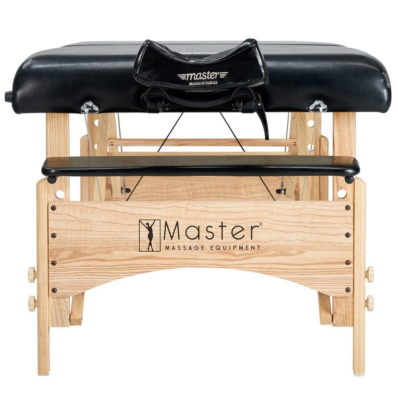 Master Massage Gibraltar Olympic LX Portable Massage Table Extra Wide for Larger Clients - Supports Weight Up to 800lbs - Tattoo Spa Salon Facial Beauty Bed, Lash Tables, 32" Width, Black