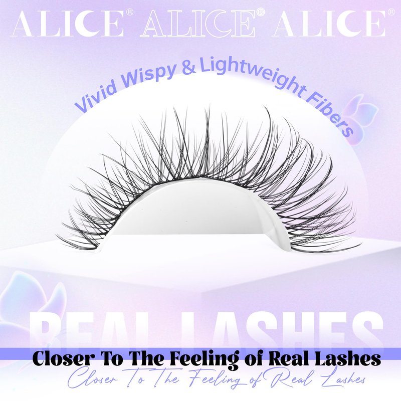 Natural Lash Clusters Wispy Cluster Eyelash Extensions 168pcs Individual Lashes 8-16mm C-Curly DIY Lash Extension Natural Look Soft Thin Band Cluster Lashes by ALICE