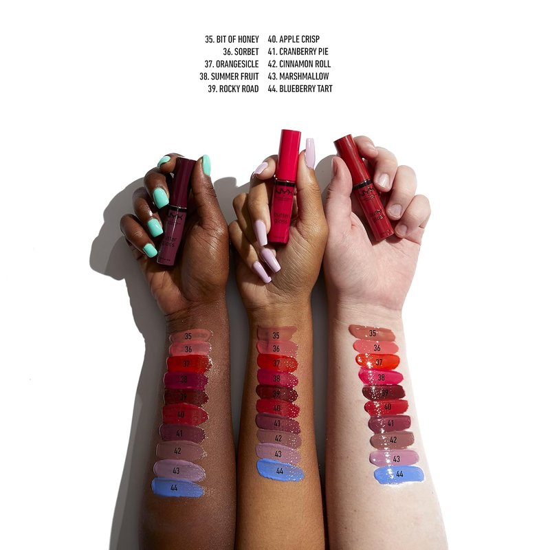 NYX PROFESSIONAL MAKEUP Butter Gloss - Non-Sticky Orange Lip Gloss | Orangesicle (Pack of 2)
