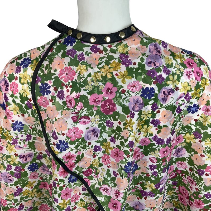 Salon Cape for Women, Hair Cutting Cape with Snaps, Professional Large Barber Stylist Hairdresser Cape, Waterproof & Light Weight & Machine Washable- 63”× 56” (Floral)