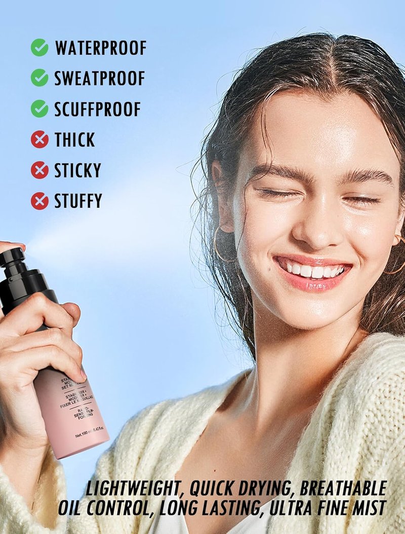 Anglicolor Matte Setting Spray - Long Lasting Face Mist for Oil Control | 6.42 Fl. Oz Hydrating Formula