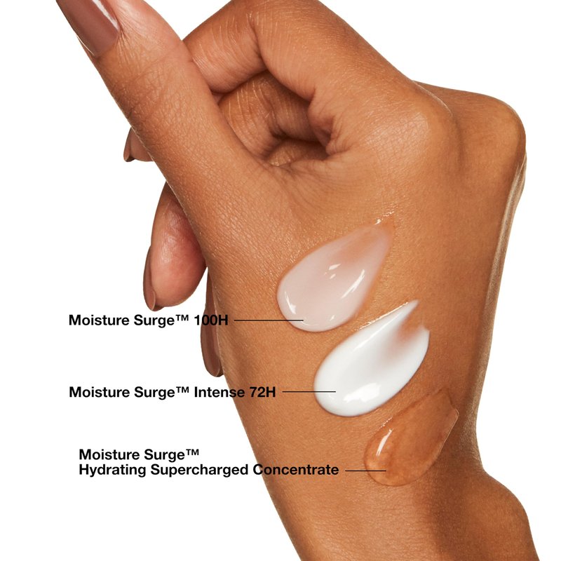 Clinique Moisture Surge 100H Auto-Replenishing Hydrator Oil Free Face Moisturizer | With Hyaluronic Acid, Aloe Bioferment and Vitamins C + E | For All Skin Types | Hydrating + Moisturizing, 1 Fl Oz