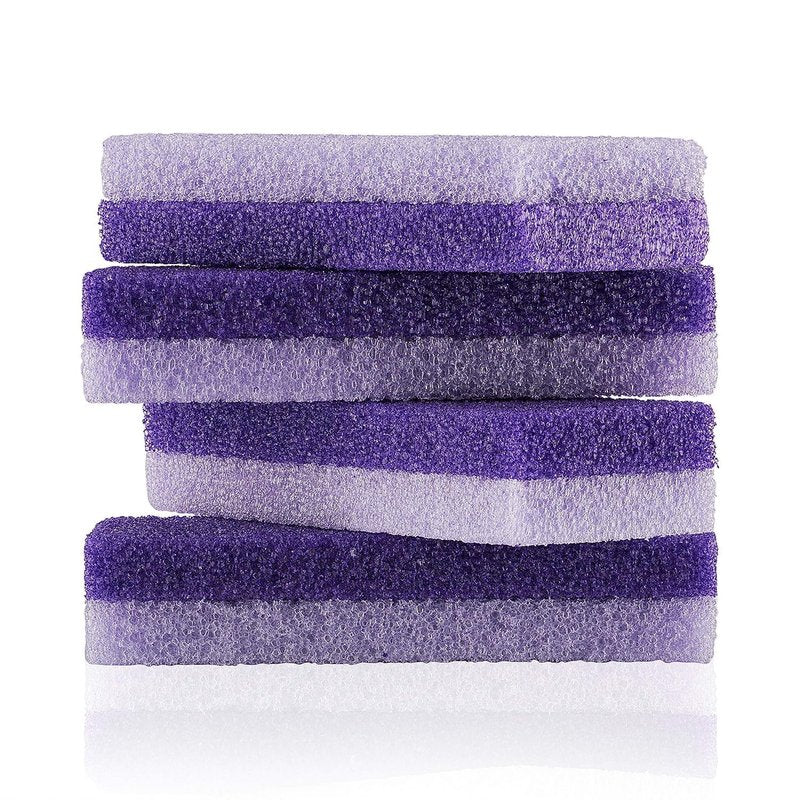 Pumice Stone | Foot Scrubber & Callus Remover - Set of 4 for Smooth, Soft Feet
