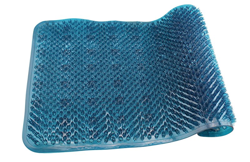 Grass Textured Spa Quality Foot Scrubber Shower Bath Mat Anti-Slip 24.5" x 13.5" Comforts Tired Feet