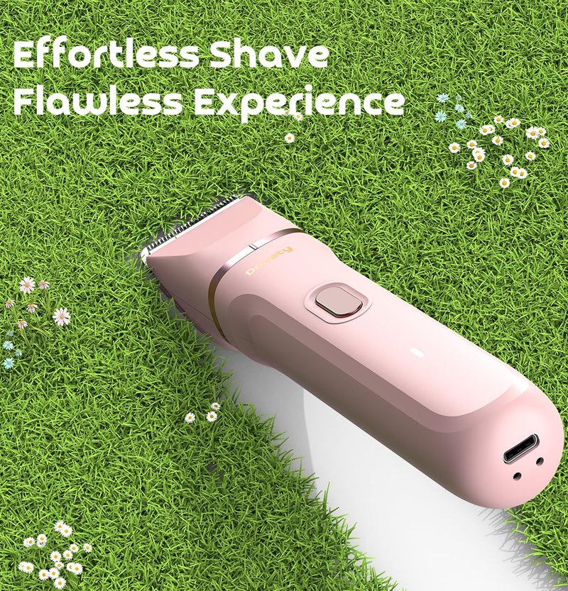 Dovety Bikini Trimmer for Women - 3-in-1 Painless Electric Razor | Waterproof, Rechargeable, USB Charging