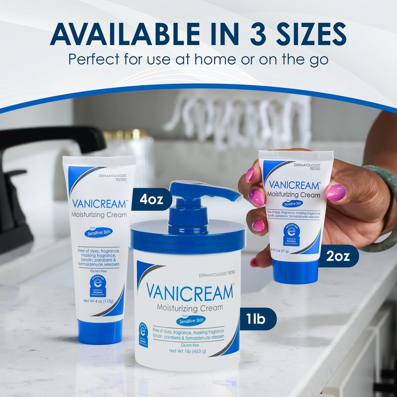 Moisturizing Cream, For Sensitive Skin, 1 lb (453 g), Vanicream