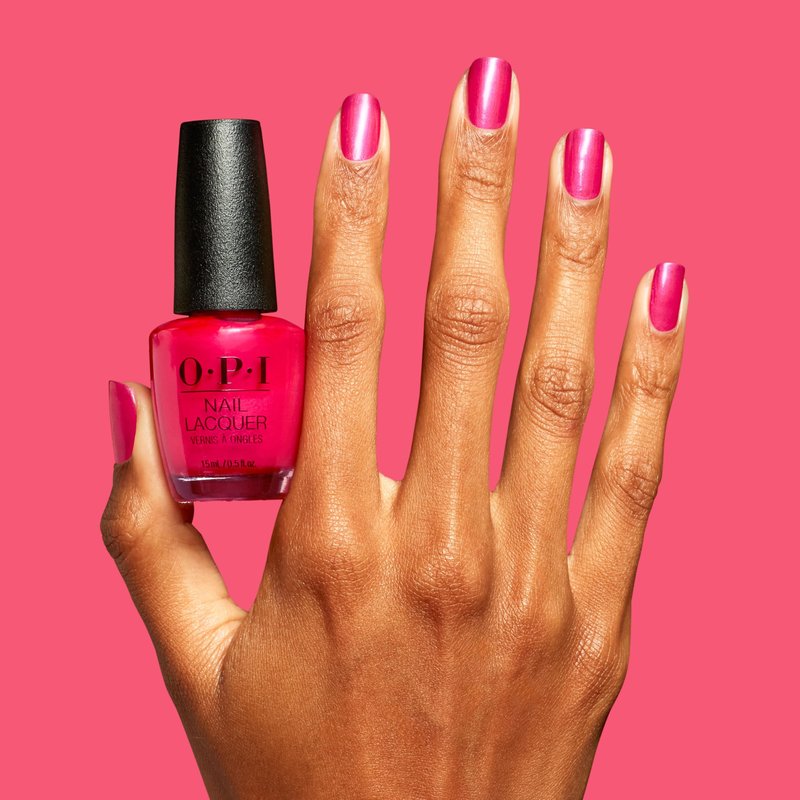 OPI Nail Lacquer Pompeii Pink | Semi-Sheer Medium Cool Rose Pink with Shimmer Chip Resistant Nail Polish | The New OPIcons Collection | Spring 2026