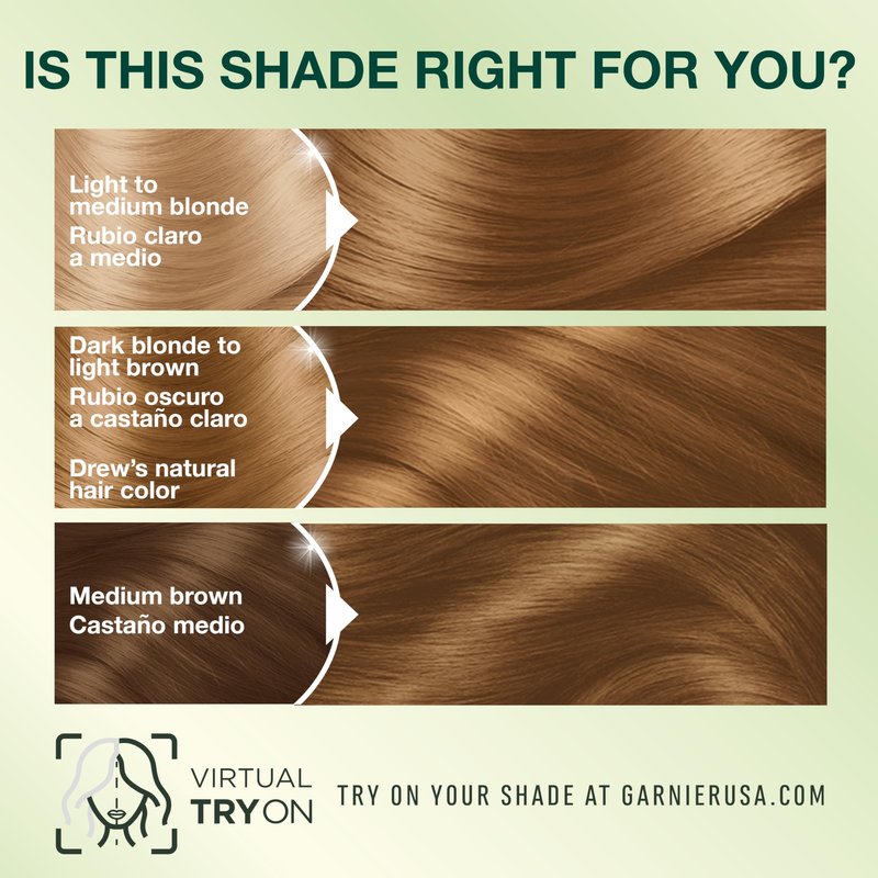 Garnier Nutrisse Ultra Crème Hair Color, Permanent Hair Dye with 100% Gray Coverage, Vegan & Cruelty-Free, 70 Dark Natural Blonde (Almond Crème), 2 Count