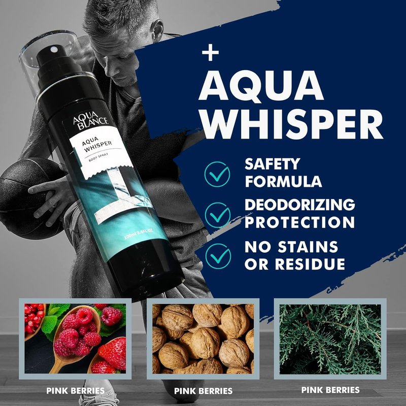 Aqua Blance Fragrance Mist - Body Spray for Men | Pack of 3, 3.4 Fl Oz Each