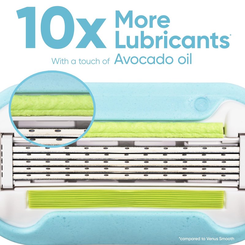 Gillette Venus Extra Smooth Womens Razor Blade Refills, 6 Count, Designed for a Close, Smooth Shave