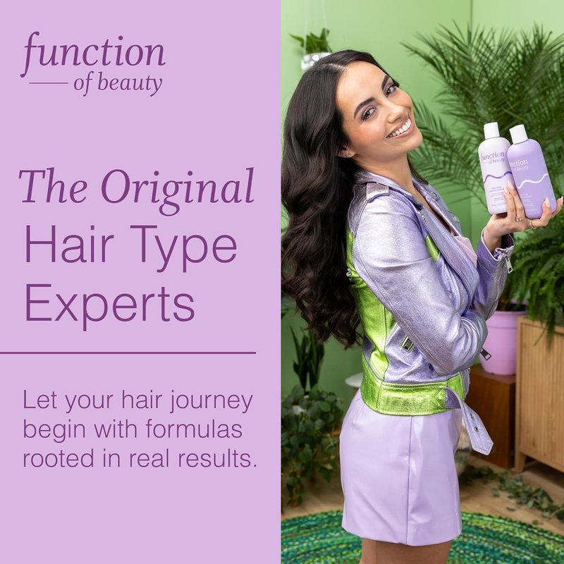 Function of Beauty Wavy Hair Mask - Sulfate-Free Deep Conditioner for Natural Waves | Lightweight, Anti-Frizz, Vegan Squalane