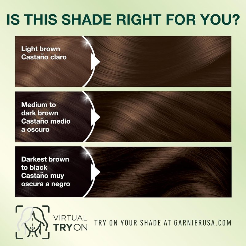 Garnier Nutrisse Ultra Crème Hair Color - Permanent Vegan Hair Dye for 100% Gray Coverage | 413 Bronze Brown, 2 Count