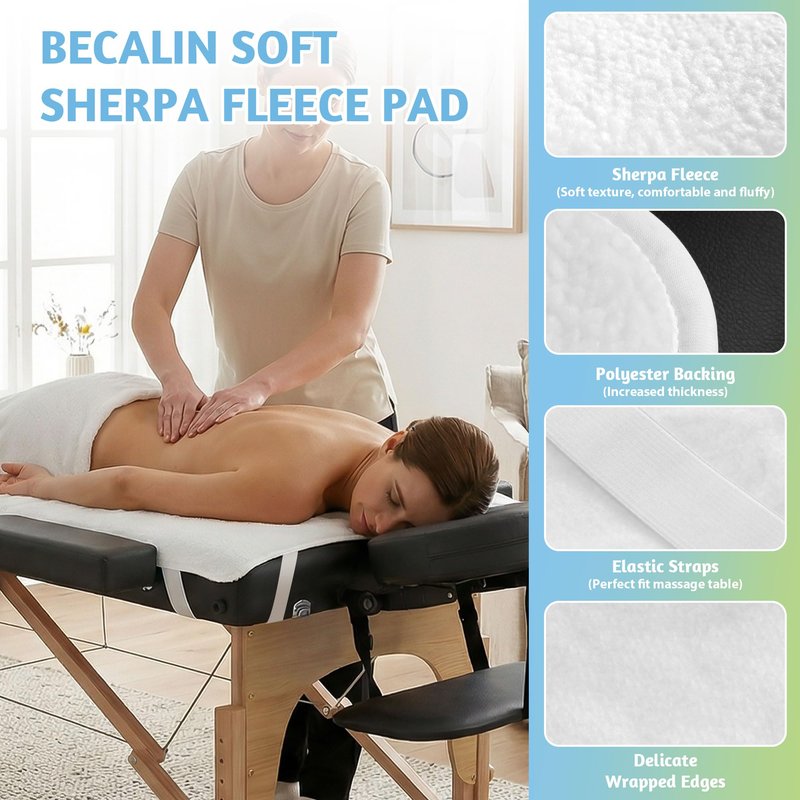 Massage Table Warmer Heating Pad Professional SPA Massage Bed Warmer with 9 Timer, 9 Heat Settings, Overheat Protection for Massage Bed & Spa, Thickened & Soft Fleece, 30" x 71"