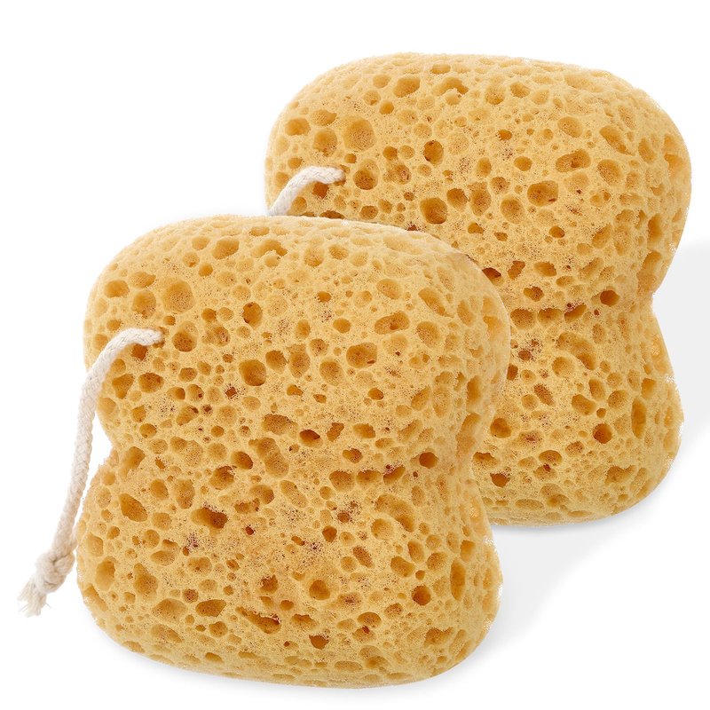 Mabor 2 Pcs Body Shower Bath Sponge, Large Size Exfoliating Sponges for Shower Scrubber Foam Loofah Bubbling Bubble Scrub for Bathroom Men Women Use