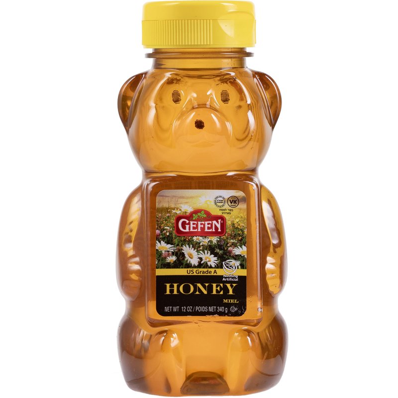 Gefen Honey Bear, 100% Pure Clover Honey, 12 oz