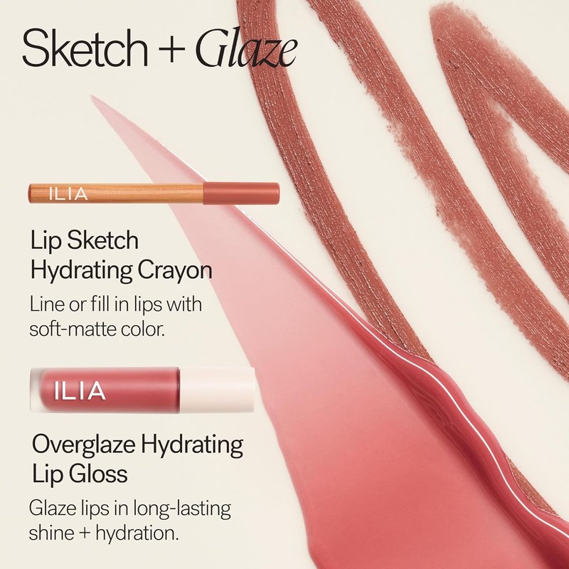 ILIA - Overglaze Hydrating Lip Gloss | Long-Wear, Non-Sticky Formula | 24-Hour Hydration | Vegan (Terra)
