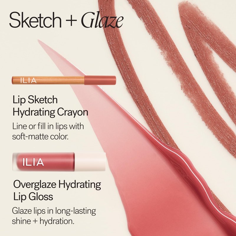 ILIA - Overglaze Hydrating Lip Gloss | Hydrate, Plump, Smooth | Long Lasting, Bleed & Feather-Resistant, High Shine | 24-HR Hydration, Clean, Cruelty-Free & Vegan (Mosaic)