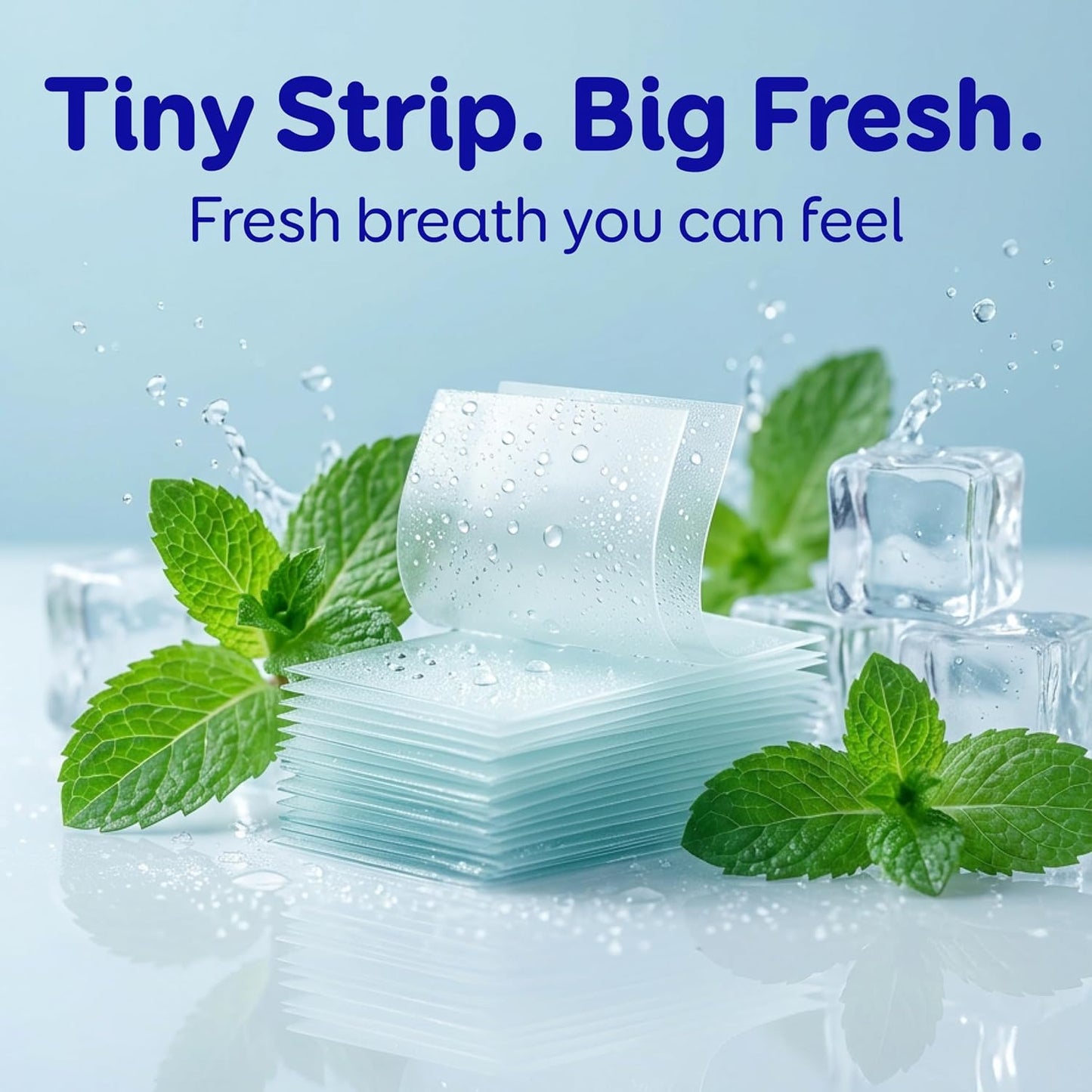 Super Minty Breath Strips - Instant Sugar-Free Freshener | Portable 72 Count (3 x 24)