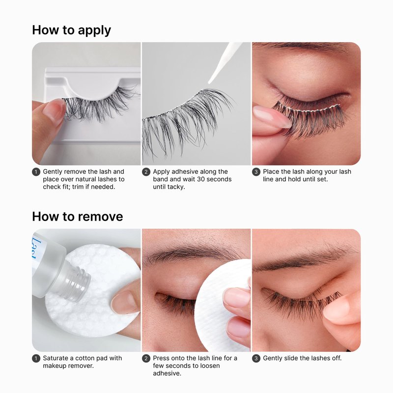 Kiss Lash Couture LuXtensions Collection False Eyelashes, Flat Lash Technology, Super Slim Lash Band, Real Lash Extension Fibers, Reusable, Style ‘Velvet', 12mm, 1 Pair Strip Lashes