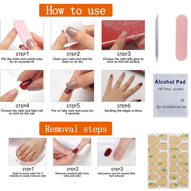 Nude Pink Electroplating Press on Nails Short Almond Fake Nails Aurora White Polka Dots False Nail Design Chrome Glossy Acrylic Nails for Women Girls DIY Manicure Decoration 24Pcs