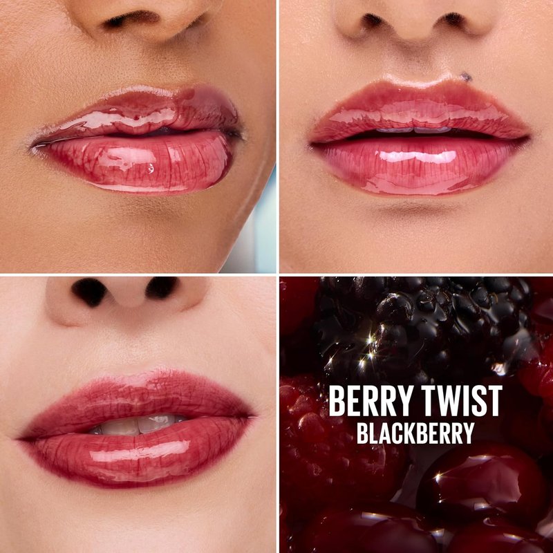Maybelline Lifter Lip Gloss - Hydrating Oil-in-Gel Formula for Glossy Shine | Berry Twist Color