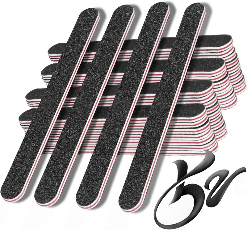 Nail Buffer Set - 52 Double-Sided 100/180 Grit Files for Home & Salon Use | RedFlow
