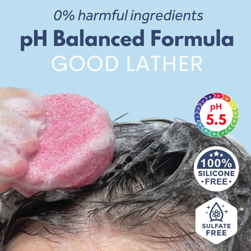 Ginger Rosemary & Rice Water Shampoo Bar Pack 3 - Hair Growth, Thickening, Strengthening, Anti Hair Loss, Volumize & pH Balanced - Sulfate & Silicone Free For All Hair Type