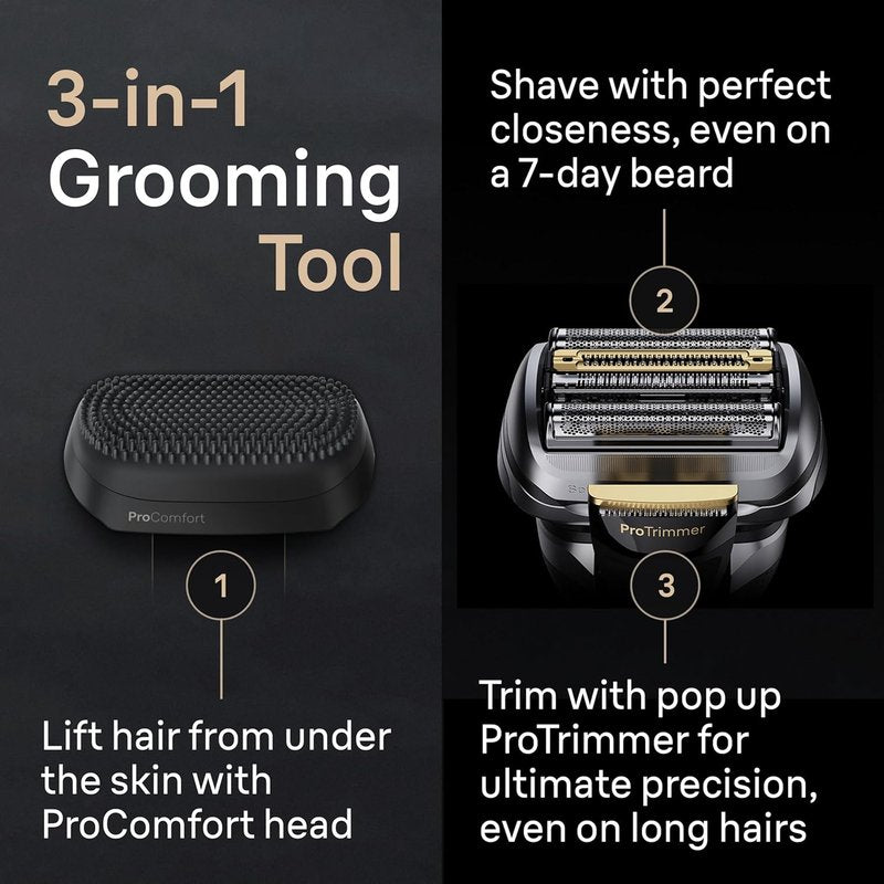 Braun Series 9 PRO+ Electric Razor for Men - 5 Pro Shaving Elements & Comfort Head | 6-in-1 SmartCare Center, Wet/Dry Use