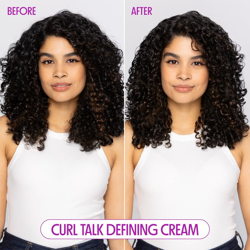 Not Your Mother's Curl Talk Defining Spray Gel and Defining Cream (2-Pack) - Formulated with Rice Curl Complex - For All Curly Hair Types