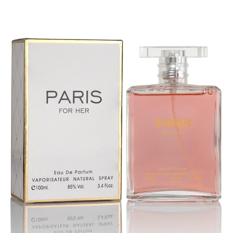 NovoGlow Paris Eau de Parfum Spray for Women - Long-Lasting Casual Fragrance | 3.4 Oz Bottle