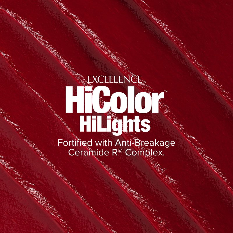 L'Oréal Technique HiColor Red HiLights - Permanent Hair Color for Dark Hair, Intense Red Highlights, No Pre-Lightening Required, Rich, No-Drip Crème, Quick Processing Time, Red